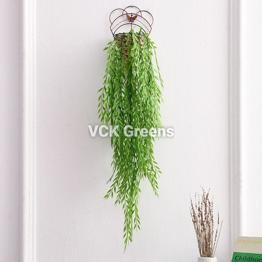 Artificial Bamboo Leaves Hanging Creeper (2.5 Feet, Set of 1)
