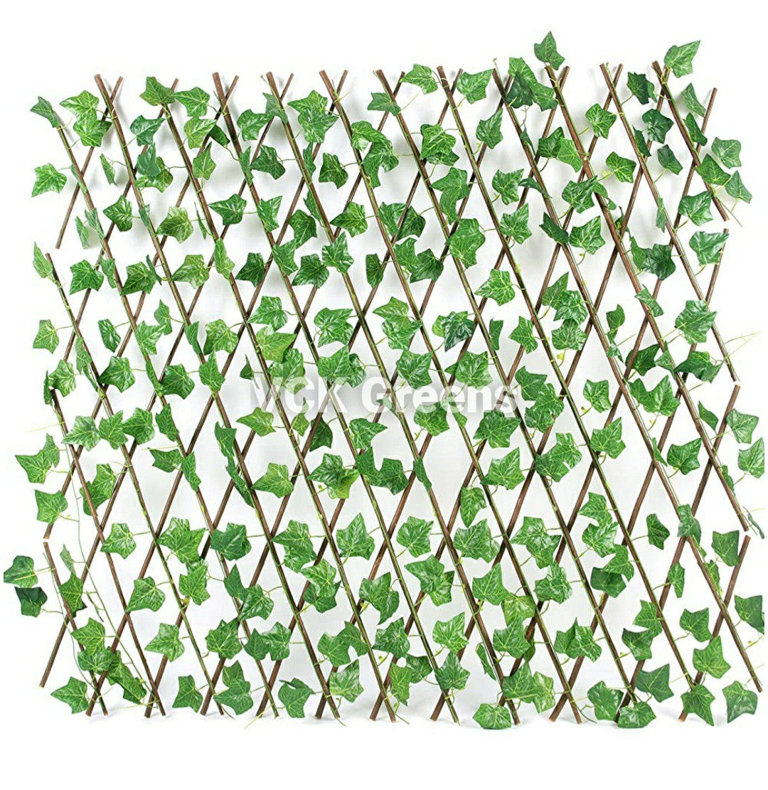 Artificial Plant Big Leaves Willow Trellis (1mtr X 2mtr, 21sqft)