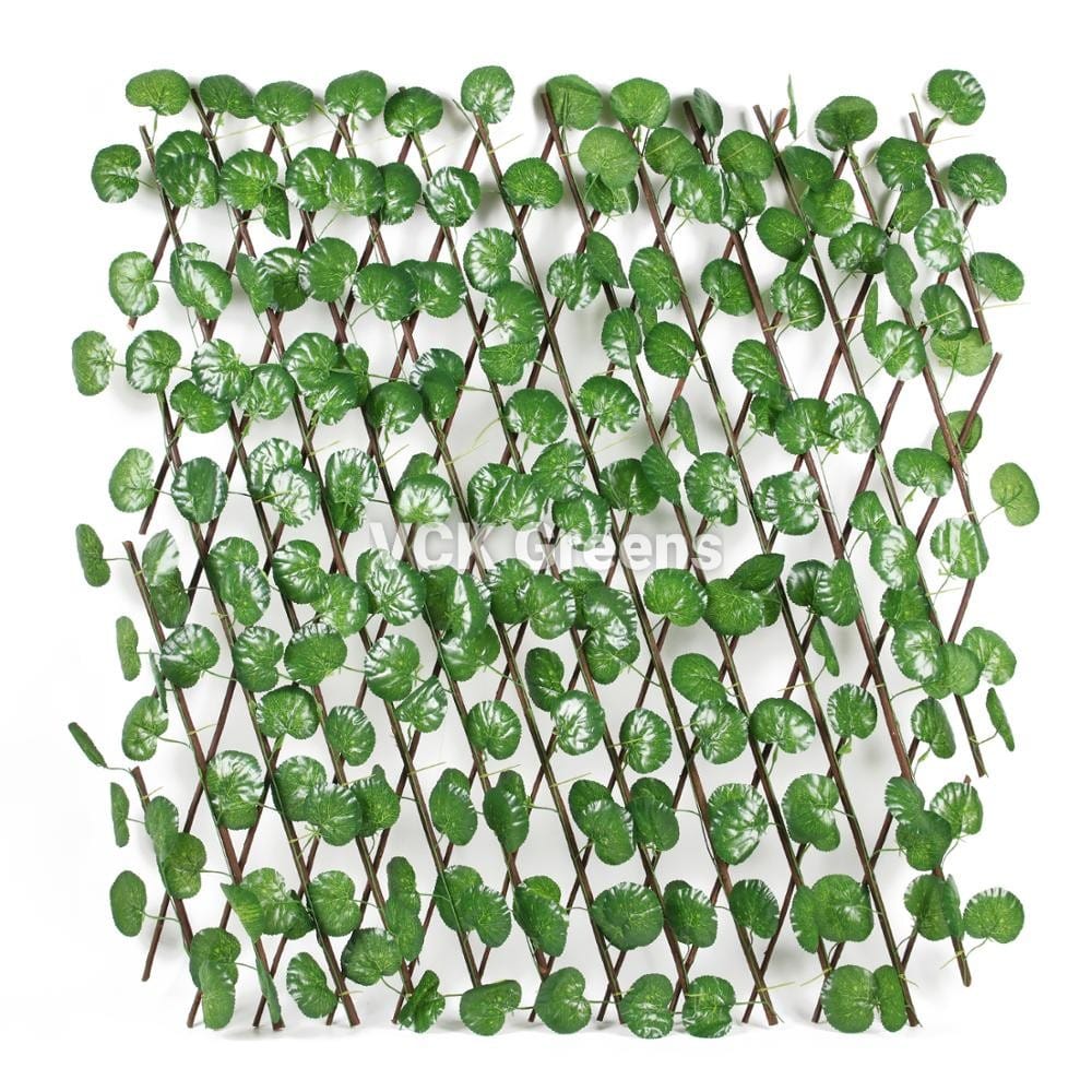 Artificial Plant Big Leaves Willow Trellis (1mtr X 2mtr, 21sqft)