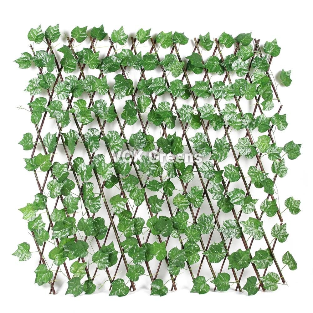 Artificial Plant Big Leaves Willow Trellis (1mtr X 2mtr, 21sqft)