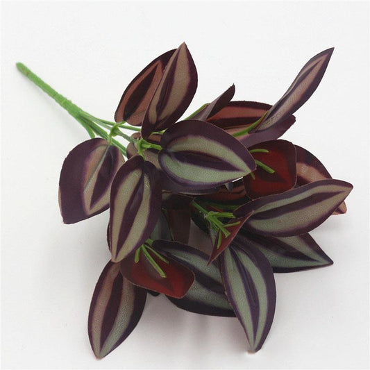 Artificial Wandering Jew Leaves Bunch (Set of 2pc, 35cm)